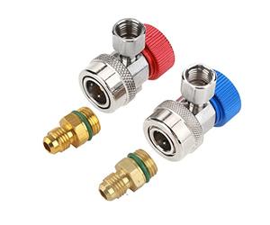 Raccords D'Adaptateur 134A Accessoires Liés aux Roulements R134 A C Low High Connecteur Rapide Adaptateur de Coupleur de Conditionnement avec Connecteurs 134A Outils de