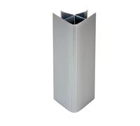Raccords d'angle - Lot de 4 - Gris alu - Pour plinthes de cuisine - Adaptabilité maximale