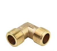 Raccords de compresseur d'air en laiton 16,5 mm, filetage mâle, coupleur coudé, joint pneumatique robuste pour machines industrielles, facile à installer, 30 x 30 x 13 mm