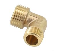 Raccords de compresseur d'air en laiton 20,5 x 16,5 mm mâle vers mâle coudé adaptateur à connexion rapide pour tuyaux industriels