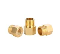 Raccords de mamelon de tuyau en laiton, adaptateur réducteur hexagonal 200 "1/8" 1/4 "3/8" 1/2 "BSP, filetage mâle à femelle, connecteur d'eau, de gaz et d'huile, 20 à 1/2 pièces(M01-F01,50 PCS)