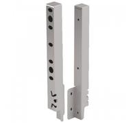 Raccords de paroi arrière pour tiroir ArciTech - H 250 mm - argent HETTICH