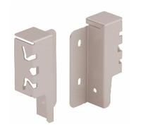 Raccords de paroi arrière pour tiroir ArciTech-H94mm-argent HETTICH
