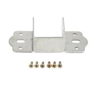 Raccords de rail de lit robustes de 35 mm en forme de U - Charnière de support antirouille pour cadre de lit en bois - Facile à installer (argent, 40 mm)