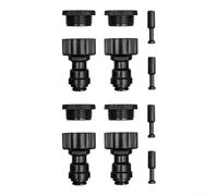 Raccords de tuyau à connexion rapide pour tube de 8 mm, connecteurs de robinet de 1,6 cm avec blocs d'étanchéité, adaptateur à emboîter sans outil pour système d'irrigation de jardin - Résistant aux