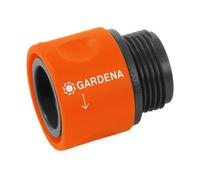 Raccords de tuyau d'arrosage - GARDENA - Adaptateur pour machine à laver - Facile à utiliser - Noir et orange