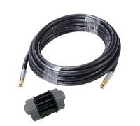 Raccords de tuyau de rechange adaptés pour les nettoyeurs haute pression Karcher K2, avec raccord rapide pour une fixation sécurisée du tuyau (5 m)