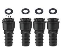 Raccords de tuyaux en forme de T, compatibles avec des tuyaux de 16 mm à 25 mm, modèle E-25mm-1I2inch, lot de 4 pièces