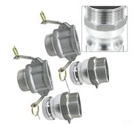 Raccords de verrouillage à came en aluminium partie F+B montage rapide adaptateur de tuyau NPT fileté pour carburant 1,9 cm (1,27 cm)
