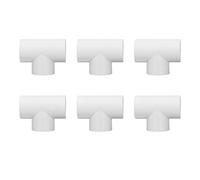 Raccords En Pvc, Té en PVC Coude en PVC Connecteurs, Raccords De Tuyauterie Té En Pvc Coude 12 Pièces Raccords de Tuyauterie en T PVC Joints de Diamètre égal (25mm)