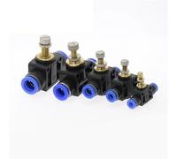 Raccords pneumatiques SA ", 4mm à 12mm de diamètre extérieur, Tube de tuyau, réglage du débit de gaz, connecteur de vanne, contrôleur de vitesse de l'air(SA-4mm)