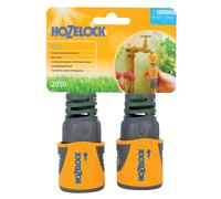 Raccords rapides tuyau arrosage Hozelock diam 12,5 à 15 mm, lot de 2