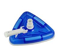 Rachlicy Aspirateur Balai Piscine Aspirant Brosse Piscine Aspirante Tête d'aspiration Forme Triangulaire Transparente avec Interface de Tuyau Rotatif pour éliminer Les débris