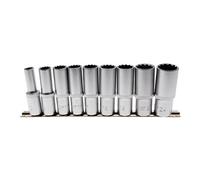 Rack 9 douilles longues - 12 pans - 1/2"