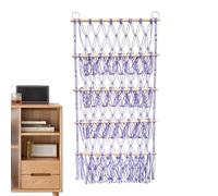 Rack 'animaux En Peluche Mural À 4 Couches | Organisateur En Peluche De Macrame Boho | Hamac Réglable Pour La Chambre Et La Pépinière | Porte-mur Élégant Pour Les Jouets Pour Et Les Animaux