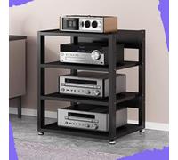Rack AV robuste - Support à 5 niveaux de 90 cm de haut pour amplificateurs et récepteurs HiFi - Solution de rangement robuste pour équipement audio - Design moderne pour home cinéma