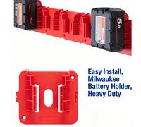 Rack de batterie 18V - Installation facile, organisateur durable pour les batteries d'outils électriques 18V - Solution de stockage efficace pour le garage et le chantier 1,5,10ABS