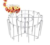 Rack de friteuse à air - Bâtons de viande au bacon au poulet | Grille en acier inoxydable | Idéal pour les accessoires de rôtisserie multicouches Cuisine saine, Support de barbecue durable pour