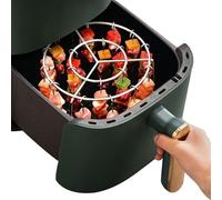 Rack de grill à la friteuse à air - brochette verticale en acier inoxydable ensemble pour le four et | Viandes accessoires en barbecue polyvalents, fruits essentiels outils cuisiniers maison, développ