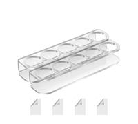Rack de mur de réfrigérateur pour flacon, grille de paroi de réfrigérateur | Refroidisseur de réfrigérateur avec 4 adhésifs doubles, 5 emplacem