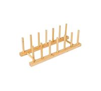 - Rack de Rangement 6 Assiettes "Bambou" 30cm Naturel