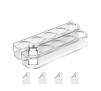 Rack de stockage de flacon pour réfrigérateur, petit support de flacon pour le réfrigérateur,2 PACK SAPER SACHING STANGER POSTER POUR LES FIALS | Refroidisseur de réfrigérateur avec 4 adhésifs doubles