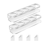 Rack de stockage de flacon pour réfrigérateur, petit support de flacon pour | Refroidisseur de réfrigérateur avec 4 adhésifs dou