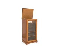 Beaux Meubles Pas Chers Rack HiFi 1 Porte Merisier Dessus Relevable