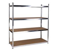 Rack sans vis 4P 250 kg 180x160x60 cm