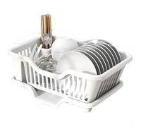 Rack Séchage Vaisselle 43x25cm Pour Assiettes Bols(White) | Plastique épaissi pour robuste, résistant à la rouille, anti-rayures, support stable, usage quotidien longue durée