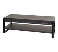 Meuble TV HWC-L53, Table de télévision Lowboard TV-Tisch, métal 42x120x44cm aspect marbre gris
