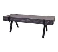 Rack TV MENDLER HWC-L54 métal 42x120x40cm aspect marbre gris Gris G