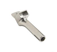 Rackumic Buse de soudage à air chaud - Tête de chalumeau pour souffleur en plastique PVC - Avec pointe carrée en alliage de 8 mm - Pour une utilisation à haute température - Argent (8 x 15 mm)
