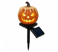 Rackumic Décorations lumineuses en forme de citrouille d'Halloween à énergie solaire (3)