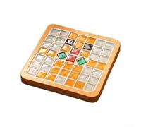 Rackumic Ensemble de sous-verre mosaïque à faire soi-même : kit de carreaux en bois avec outils pour adultes et adolescents, décoration créative pour Noël et anniversaire, 4 motifs inclus (9 x 9 cm