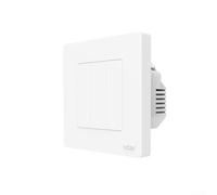 Rackumic Interrupteur pour Tuya pour Zigbee Star Ring Series Bouton tactile mural avec télécommande RF Matériau PC 86 x 86 mm rétroéclairé pour système d'automatisation d'éclairage domestique Option