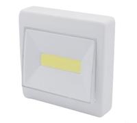 Rackumic Lampe murale sans fil COB LED avec interrupteur mural pour placard de personnes âgées, couloir, abri de jardin, garage, boîte à outils et voiture