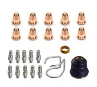 Rackumic Lot de 23 électrodes plasma PR0110 pointe 0,8 et PD0116-08 pour lampe torche S45 avec anneau tourbillonnant pour Klutch 275i 300i 375i 400iDV 600iHD