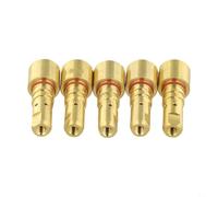 Rackumic Lot de 5 diffuseurs de gaz en laiton pour Lincoln pour torche Magnum Pro 250 A 350 A MIG KP2746-1 - Buse en cuivre avec anneau d'étanchéité - Soudure stable - Lot de 5 consommables de