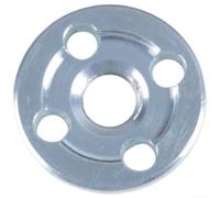 Rackumic Lot de plaques à bride hexagonale en acier inoxydable pour meuleuse d'angle de 100 mm, clé à plaque de presse haute dureté pour des opérations de coupe et de meulage polyvalentes Argenté (M)