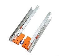 Rackumic Paire de glissières de tiroir encastrables à fermeture douce avec amortisseur hydraulique pour cadre sans cadre, meubles d'armoires de cuisine, 53,3 cm (12)