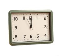 Rackumic Réveil numérique rectangulaire à balayage silencieux (GH220 vert) | Forme rectangulaire, design peu encombrant, s'adapte à la table de chevet, chiffres clairs, lecture facile de l'heure