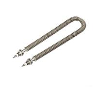 Rackumic Tube chauffant en acier inoxydable 220 V en forme de U pour une chaleur efficace dans les fours et les salles de cuisson à peinture avec ailettes soudées pour armoires de charge industrielles
