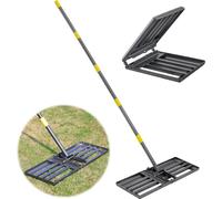 Raclette à gazon - Râteau à gazon - Râteau de nivellement - Râteau de nivellement - Raclette à gazon - Nivelleuse à gazon - Nivellement du gazon - Outil de surface - Outil de jardinage - Raclette à râ
