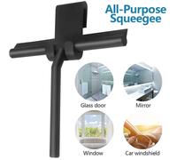 Raclette de douche, essuie-glace en verre, grattoir de douche, nettoyeur avec support en Silicone, grattoir de miroir de salle de bains, nettoyage du verre with Holder 1 pack