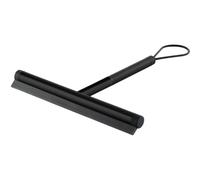 Raclette de douche JAZ 24 x 21 cm, noir, acier inoxydable, Zack