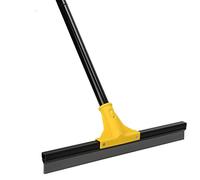 Raclette de sol d'extérieur très résistante, 45 cm, balai en caoutchouc avec long manche, 163 cm, pour le nettoyage du garage, de la cour, de la salle de bain, de la douche, du verre, des fenêtres, du