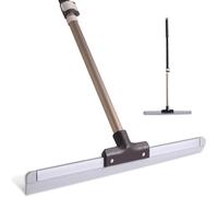 Raclette pour sol - Mouilleur - Séchage rapide - Tige télescopique - Lame de 44 cm - Marron