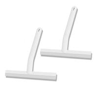Raclette vitre Professionnel 2pcs Grattoir pour fenêtre en Plastique Souple avec poignée incurvée Idéal pour la fenêtre de Plancher