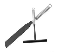 Racleur à Crêpes et Nylon 19.5cm Antiadhésif Racleur à Crêpes | Acier inoxydable et nylon, pour bord fin, texture lisse, pour idéal galettes fines, pour facile à nettoyer